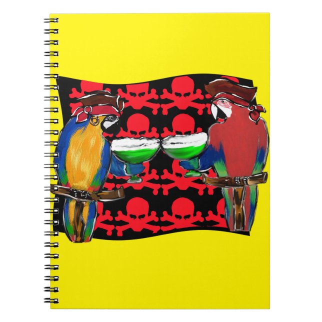Pirate Parrots Notizblock (Vorderseite)
