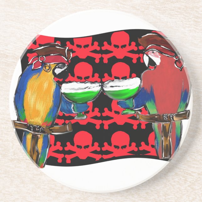 Pirate Parrots Untersetzer (Vorne)