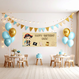 Pirate Party Birthday Banner