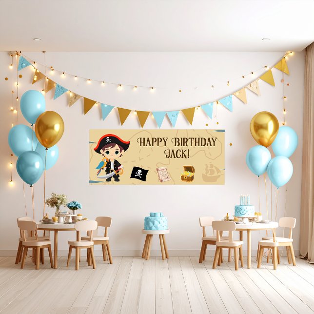 Pirate Party Birthday Banner Poster (Von Creator hochgeladen)