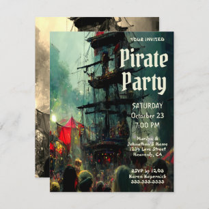 Pirate Party Einladung