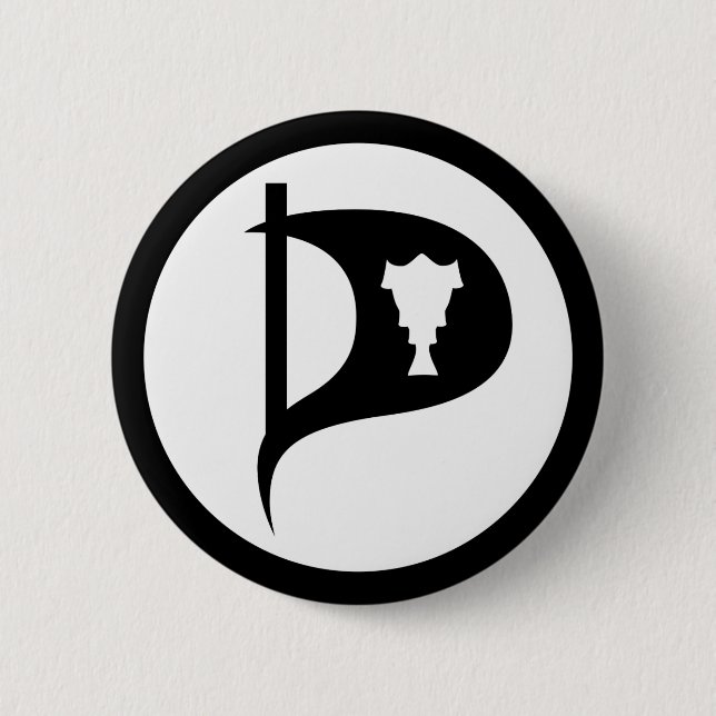 Pirate Party Island Button (Vorderseite)