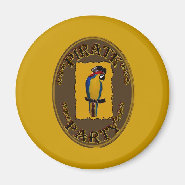 PIRATE-PARTY MAGNET (Vorne)