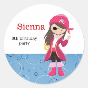 Pirate Party Runder Aufkleber