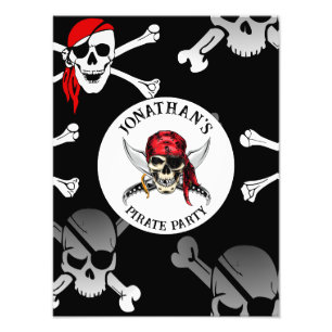 PIRATE-PARTY-SKULTUREN FOTODRUCK