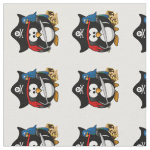 Pirate Penguin mit Parrot Stoff