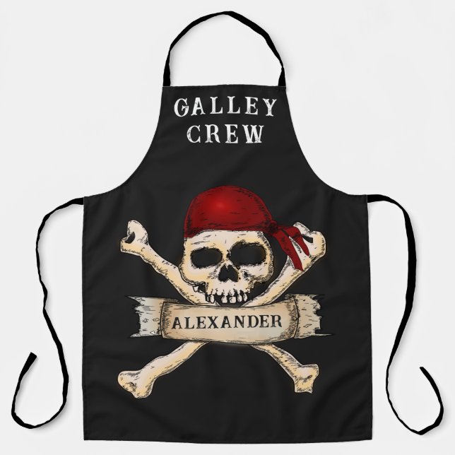Pirate Personalize Apron Schürze (Vorderseite)
