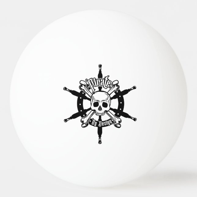 Pirate Ping Pong Ball Tischtennisball (Vorderseite)