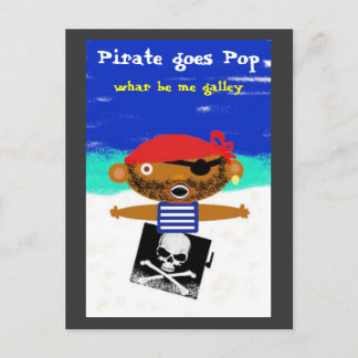 Pirate, Pirate geht Pop, wo bin ich Küche Postkarte