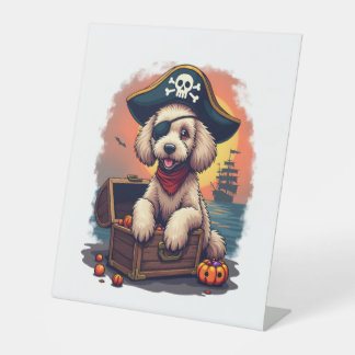Pirate Poodle Plunder Sockelschild