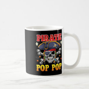 Pirate Pop-Pop Skull Crossbones Halloween Kostüm Kaffeetasse