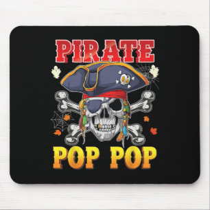 Pirate Pop-Pop Skull Crossbones Halloween Kostüm Mousepad