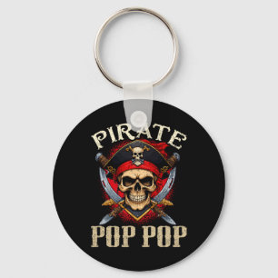 Pirate Pop Pop Skull Piratenflagge Halloween Pirat Schlüsselanhänger