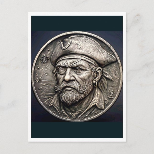 Pirate. Postcard Postkarte (Vorderseite)