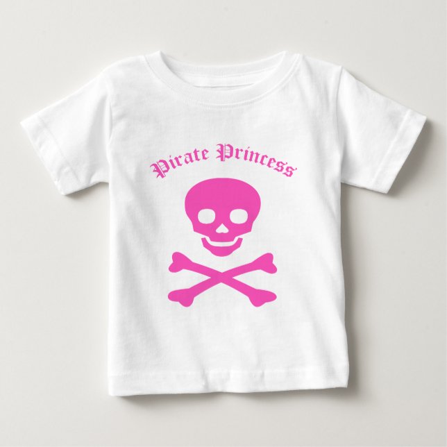 Pirate Princess Crossbones Baby T-shirt (Vorderseite)