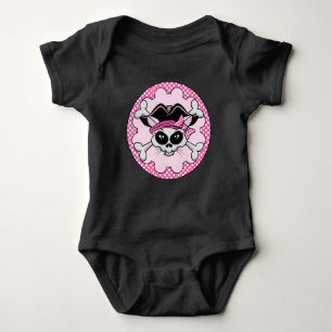 Pirate Princess Kitty Skull Baby Strampler