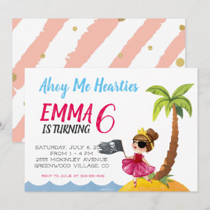 Pirate Queen Party Einladung