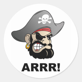 Pirate Runder Aufkleber