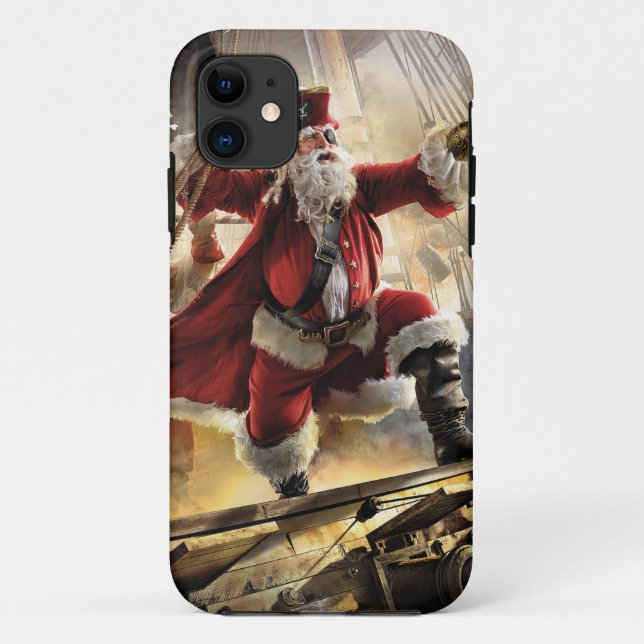 Pirate Santa Case-Mate iPhone Hülle (Rückseite)