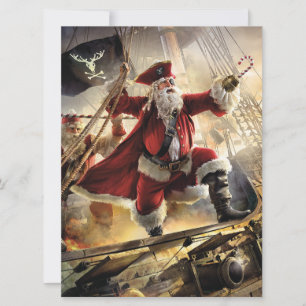Pirate Santa Feiertagskarte