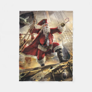 Pirate Santa Fleecedecke