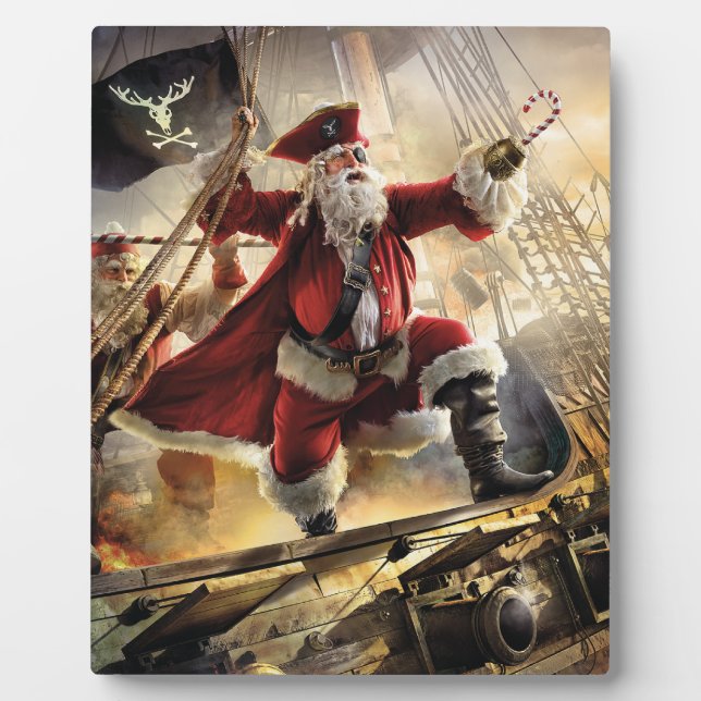 Pirate Santa Fotoplatte (Vorderseite)