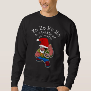 Pirate Santa Funny Mulled Wein Weihnachten Sweatshirt