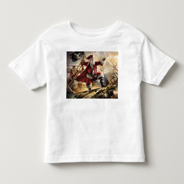 Pirate Santa Kleinkind T-shirt (Vorderseite)