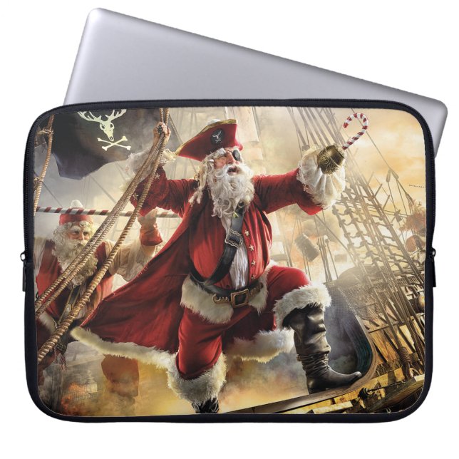 Pirate Santa Laptopschutzhülle (Vorderseite)