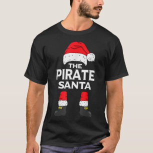 Pirate Santa Matching Family Group Weihnachtsfest T-Shirt