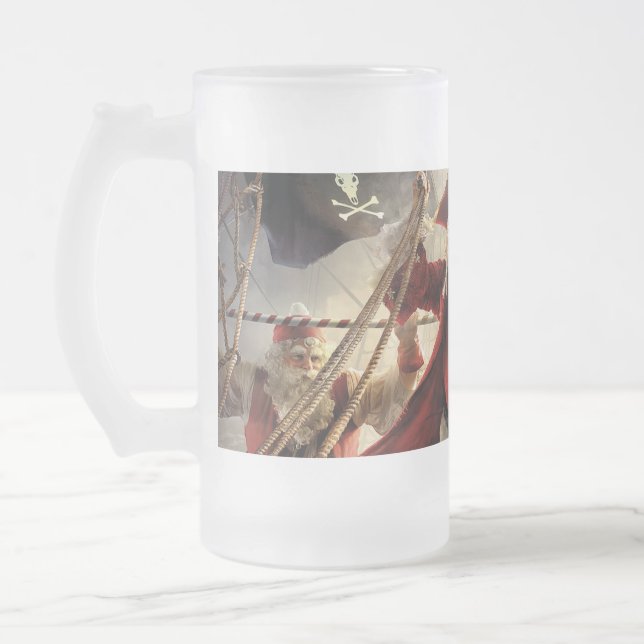 Pirate Santa Mattglas Bierglas (Links)