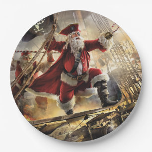 Pirate Santa Pappteller