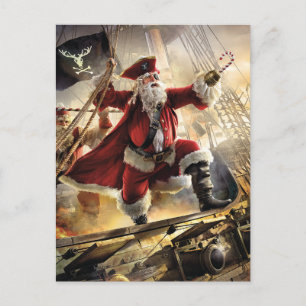 Pirate Santa Postkarte