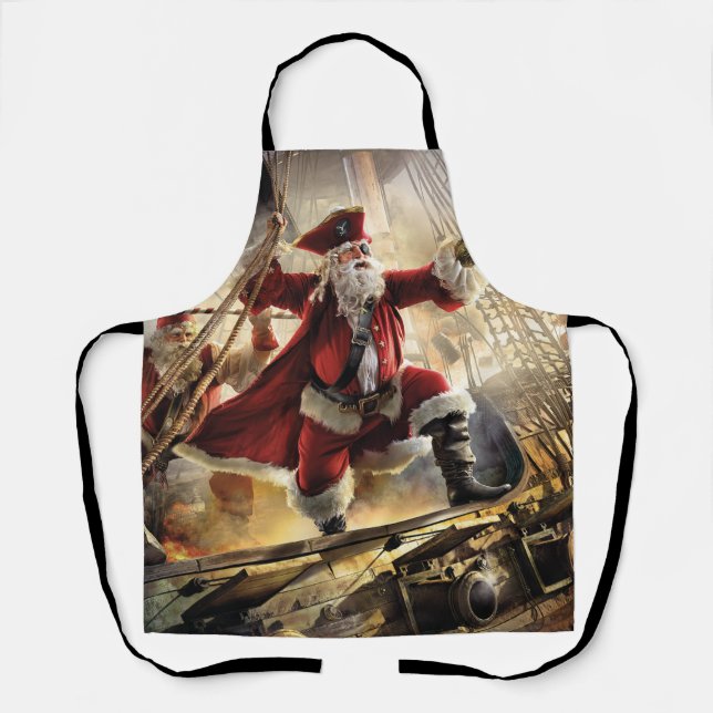 Pirate Santa Schürze (Vorderseite)