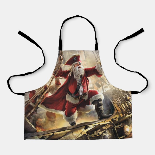 Pirate Santa Schürze (Vorderseite)