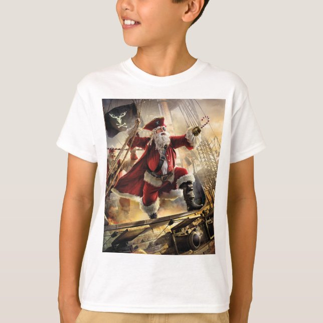 Pirate Santa T-Shirt (Vorderseite)
