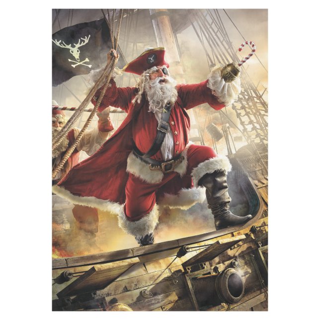 Pirate Santa Tischdecke (Vorderseite)