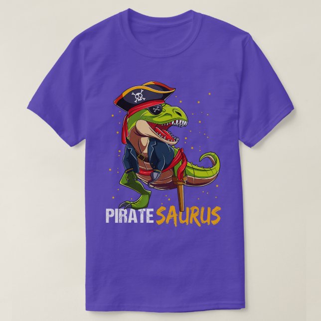 Pirate Saurus Dinosaur T Rex Halloween für Boys Ki T-Shirt (Design vorne)