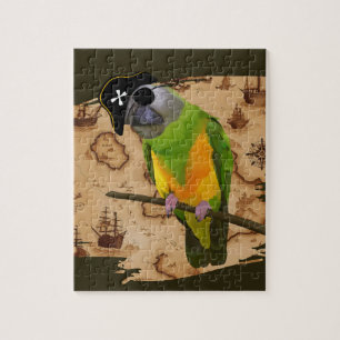 Pirate Senegal Parrot Schatzkarte Puzzle