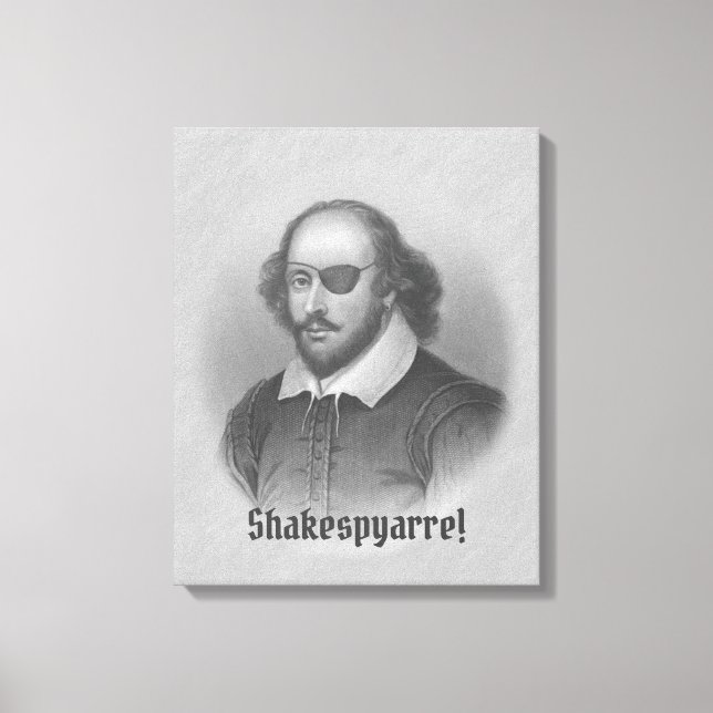 Pirate Shakespeare Leinwanddruck (Vorderseite)