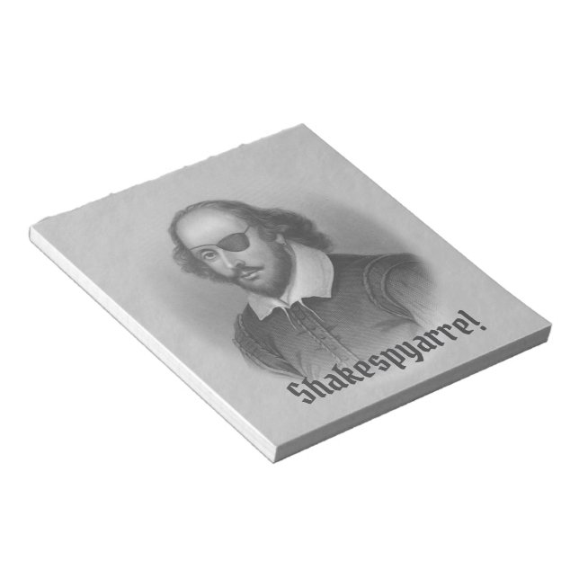 Pirate Shakespeare - Notizblock (angewinkelt)
