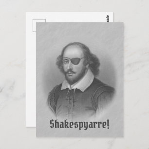 Pirate Shakespeare Postkarte
