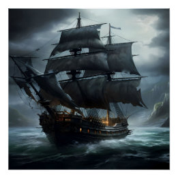 Pirate Ship Art Series - Erste Ausgabe #10 Poster