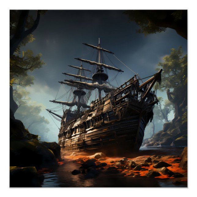 Pirate Ship Art Series - Erste Ausgabe #23 Poster (Vorderseite)