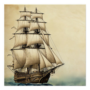 Pirate Ship Art Series - Erste Ausgabe #24 Poster