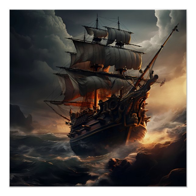 Pirate Ship Art Series - Erste Ausgabe #38 Poster (Vorderseite)