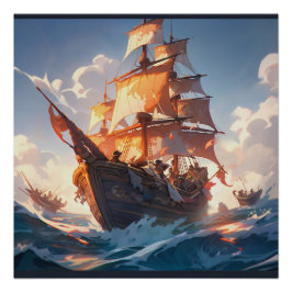 Pirate Ship Art Series - Erste Ausgabe #39 Poster