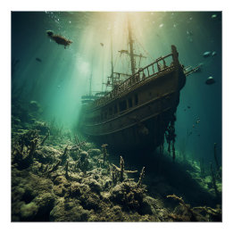 Pirate Ship Art Series - Erste Ausgabe #4 Poster