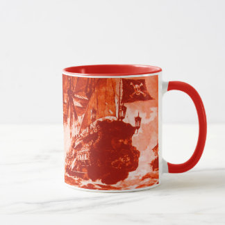 PIRATE SHIP BATTLE IN RED TASSE