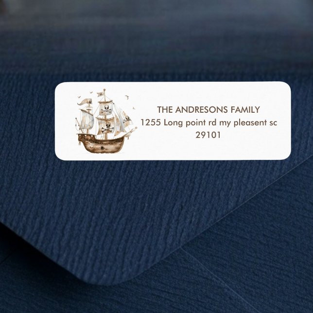 Pirate Ship Brown nautical Theme Geburtstag (Von Creator hochgeladen)